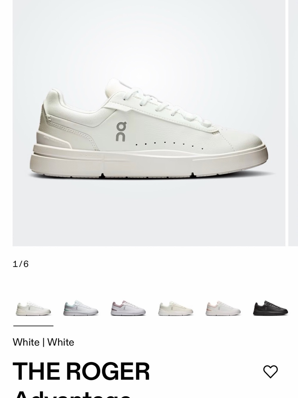 On Running White Low-Top Sneaker